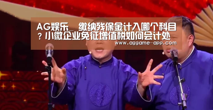 AG娱乐_
缴纳残保金计入哪个科目?小微企业免征增值税如何会计处置惩罚?(图1) AG直播